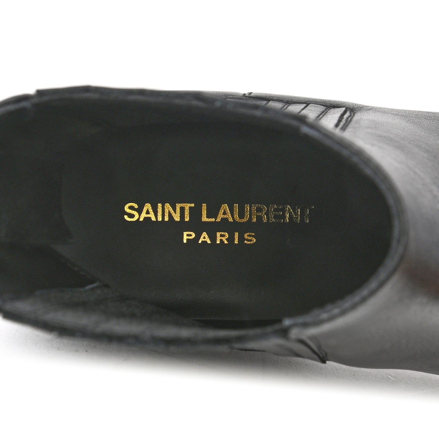 Saint Laurent Calfskin Brit Souple Ankle Boots 39 Black 7 of 8