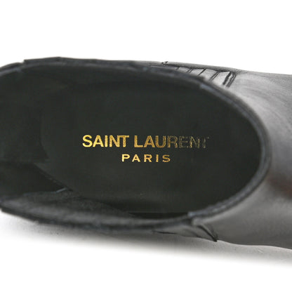 Saint Laurent Calfskin Brit Souple Ankle Boots 39 Black 7 of 8