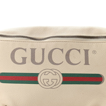 Gucci Grained Calfskin Logo Belt Bag White 8 of 10