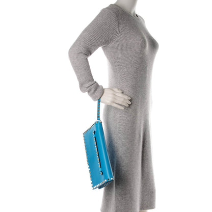 Valentino Garavani Nappa Rockstud Wristlet Clutch Parrot 2 of 10