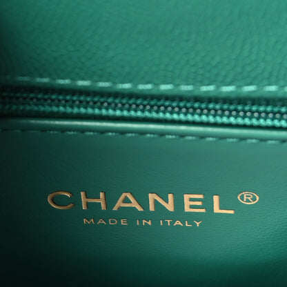Chanel Caviar Quilted Mini Coco Handle Flap Green 6 of 9