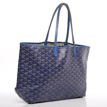 Goyard Goyardine Saint Louis PM Tote Bag Blue 4 of 18