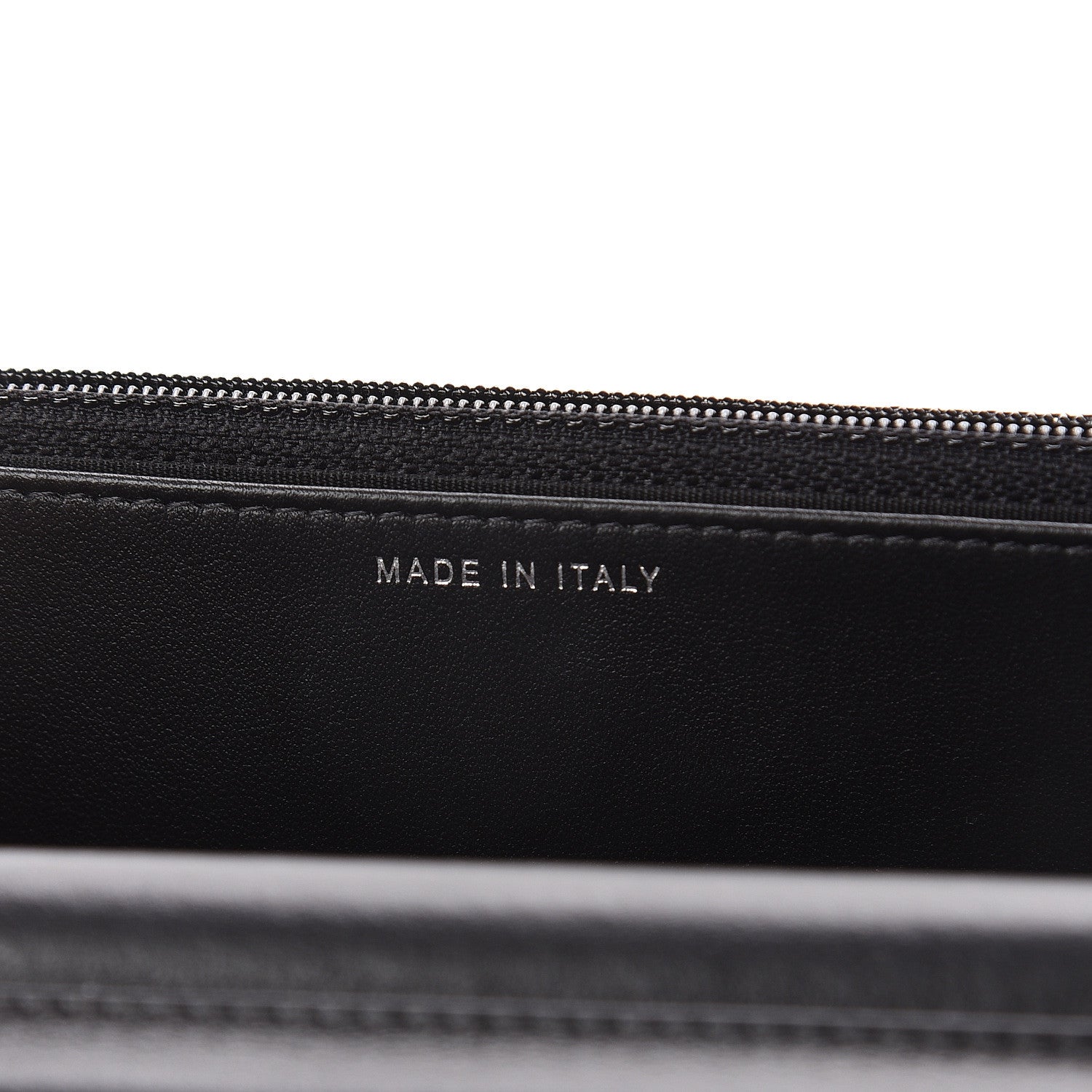 Chanel Canvas Studded CC Wallet On Chain WOC Black 6 of 10