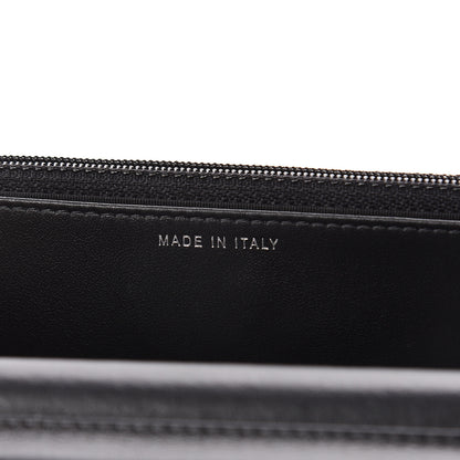 Chanel Canvas Studded CC Wallet On Chain WOC Black 6 of 10