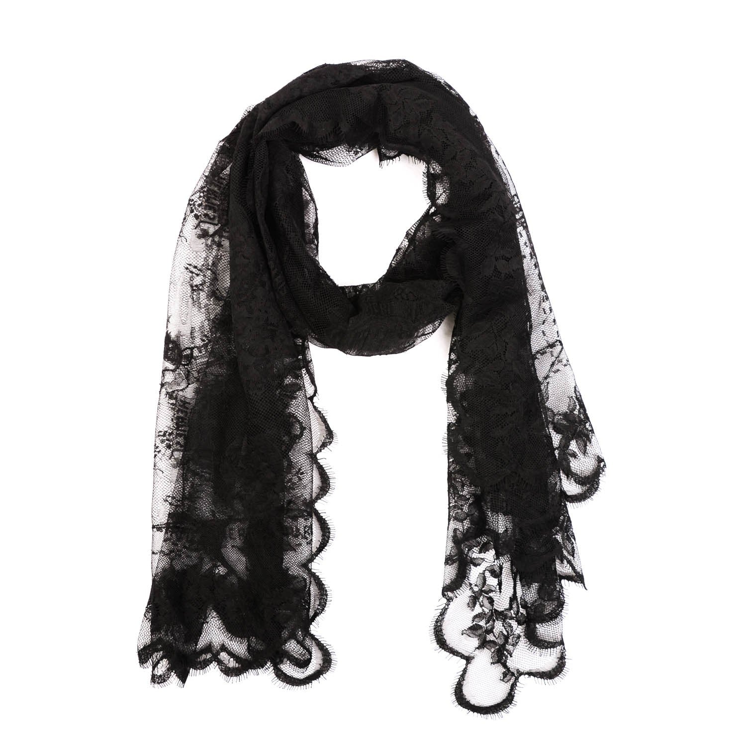Hermes Dentelle Stole Black 1 of 4