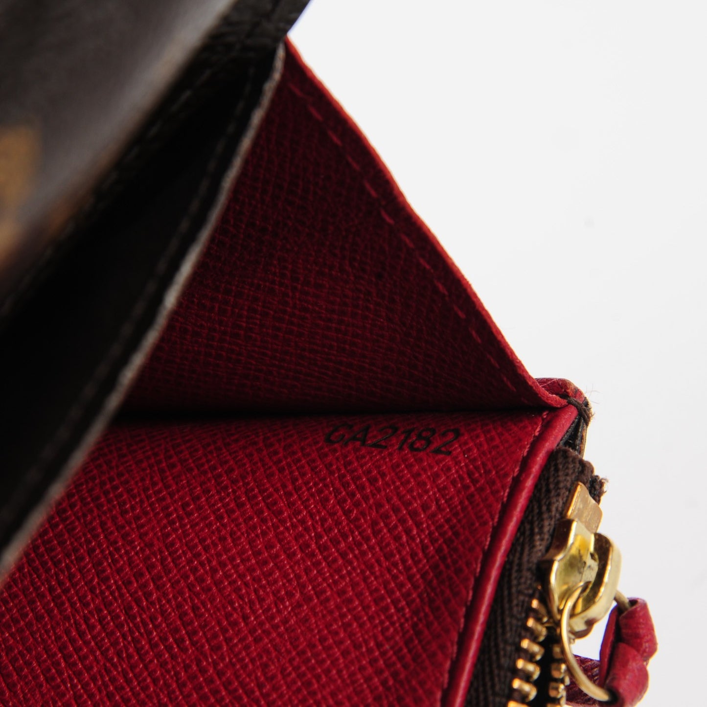 Monogram Emilie Wallet Red