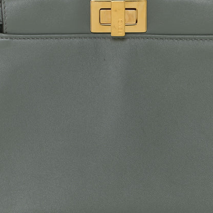 Fendi Nappa Mini Peekaboo Iconic Satchel Fumo 7 of 14