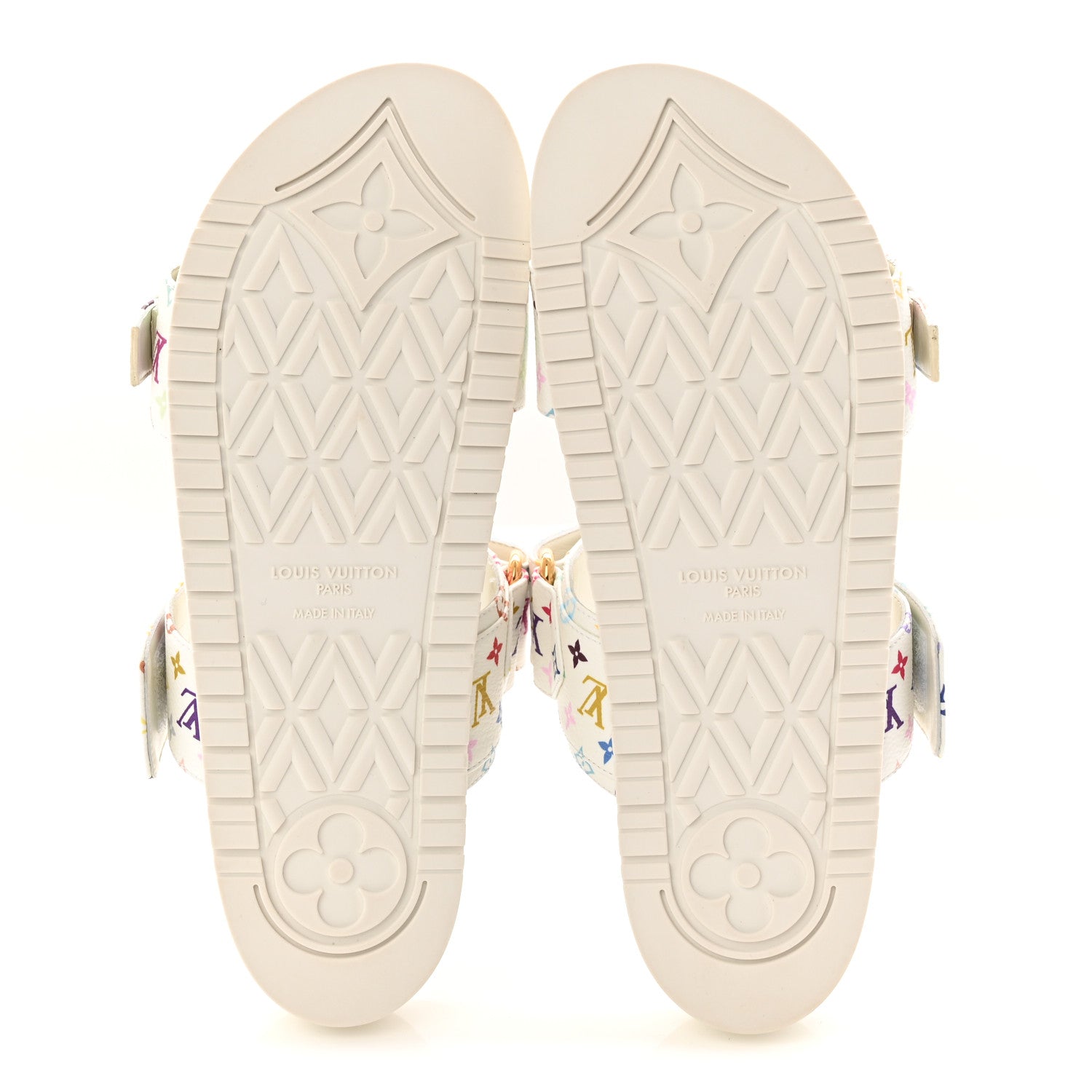 Louis Vuitton LV X TM Monogram Multicolor Bom Dia Comfort Mule Sandals 38.5 White 6 of 10