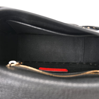 Valentino Garavani Grained Calfskin Rockstud Crossbody Bag Black 5 of 10
