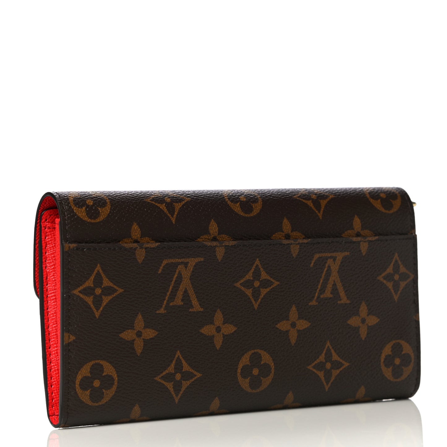 Monogram Sarah Wallet NM Coquelicot