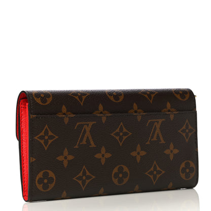 Louis Vuitton Monogram Sarah Wallet NM Coquelicot 3 of 9