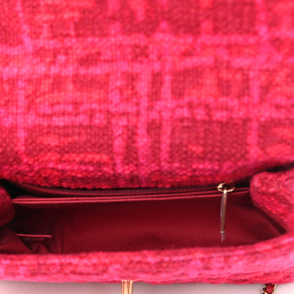 Chanel Tweed Mini Coco Handle Flap Fuchsia 5 of 11