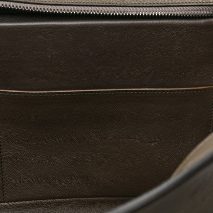 Celine Drummed Calfskin Suede Medium Trapeze Souris 9 of 11