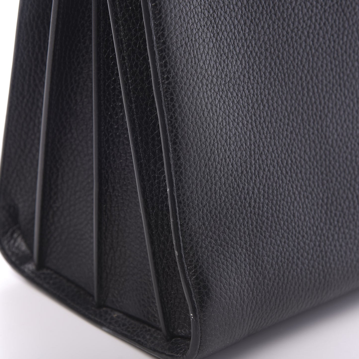 Grained Calfskin Large Sac De Jour Carryall Black