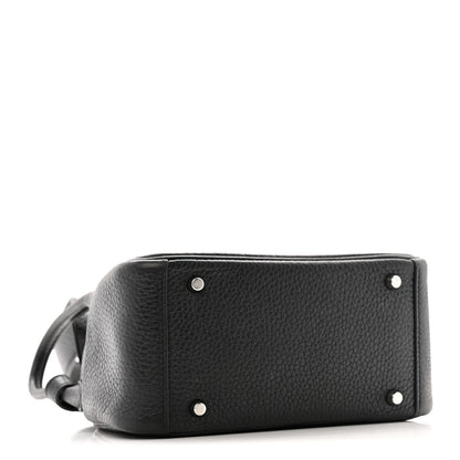 Hermes Taurillon Clemence Mini Lindy 20 Black 4 of 14