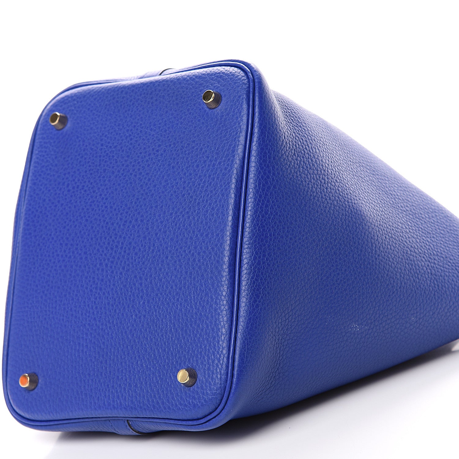 Hermes Taurillon Clemence Picotin Lock 22 MM Bleu Electrique 9 of 12