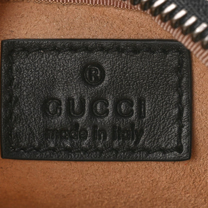 Gucci Calfskin Matelasse GG Marmont Oval Coin Purse Black 6 of 8