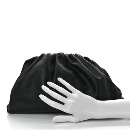 Bottega Veneta Smooth Butter Calf The Pouch Oversized Clutch Black 2 of 9