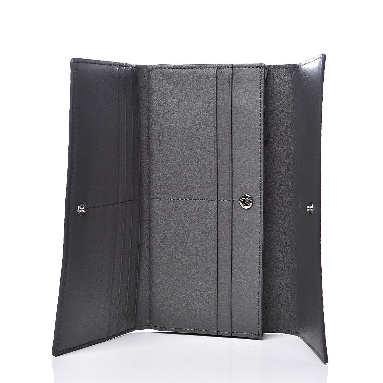 MCM Visetos Large Tri-Fold Flap Wallet Phantom Grey 5 of 6