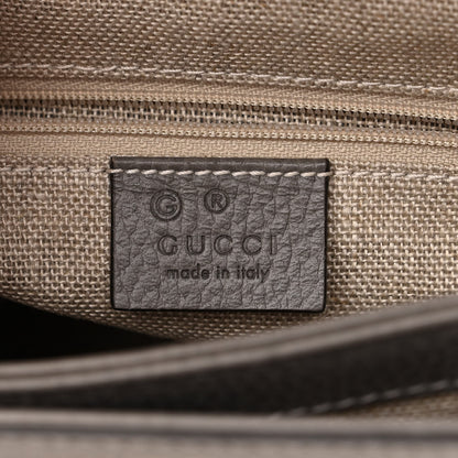 Gucci Dollar Calfskin Interlocking G Top Handle Shoulder Bag Loess 6 of 11