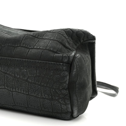 Givenchy Calfskin Crocodile Embossed Mini Pandora Black 10 of 10