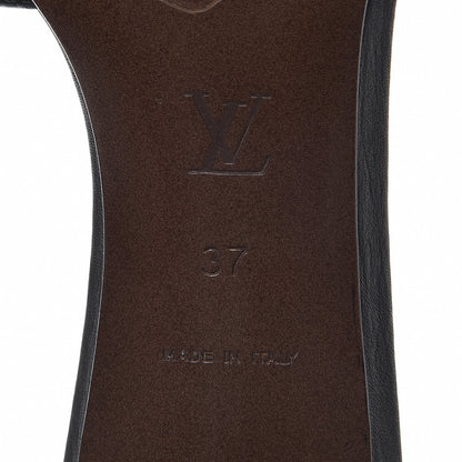 Louis Vuitton Calfskin Open Toe Mules 37 Black 9 of 12