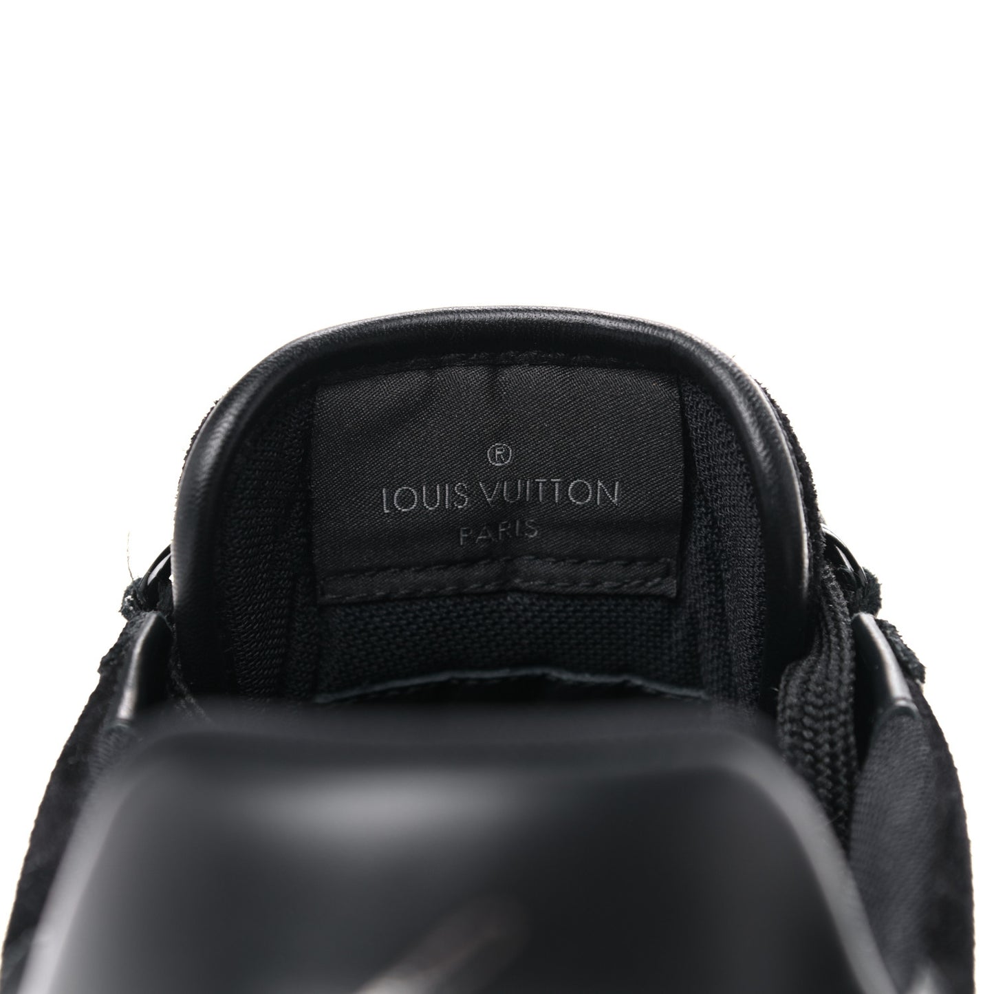 Suede Mens LV Trainer Sneakers 8 Black