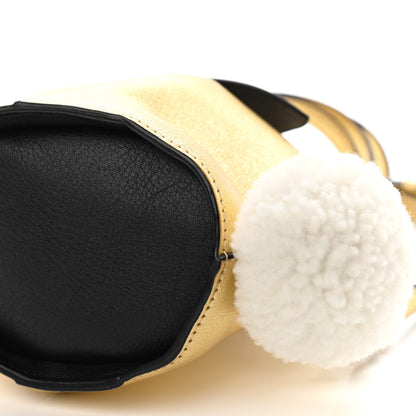 Loewe Metallic Calfskin Bunny Shoulder Bag Gold 10 of 10