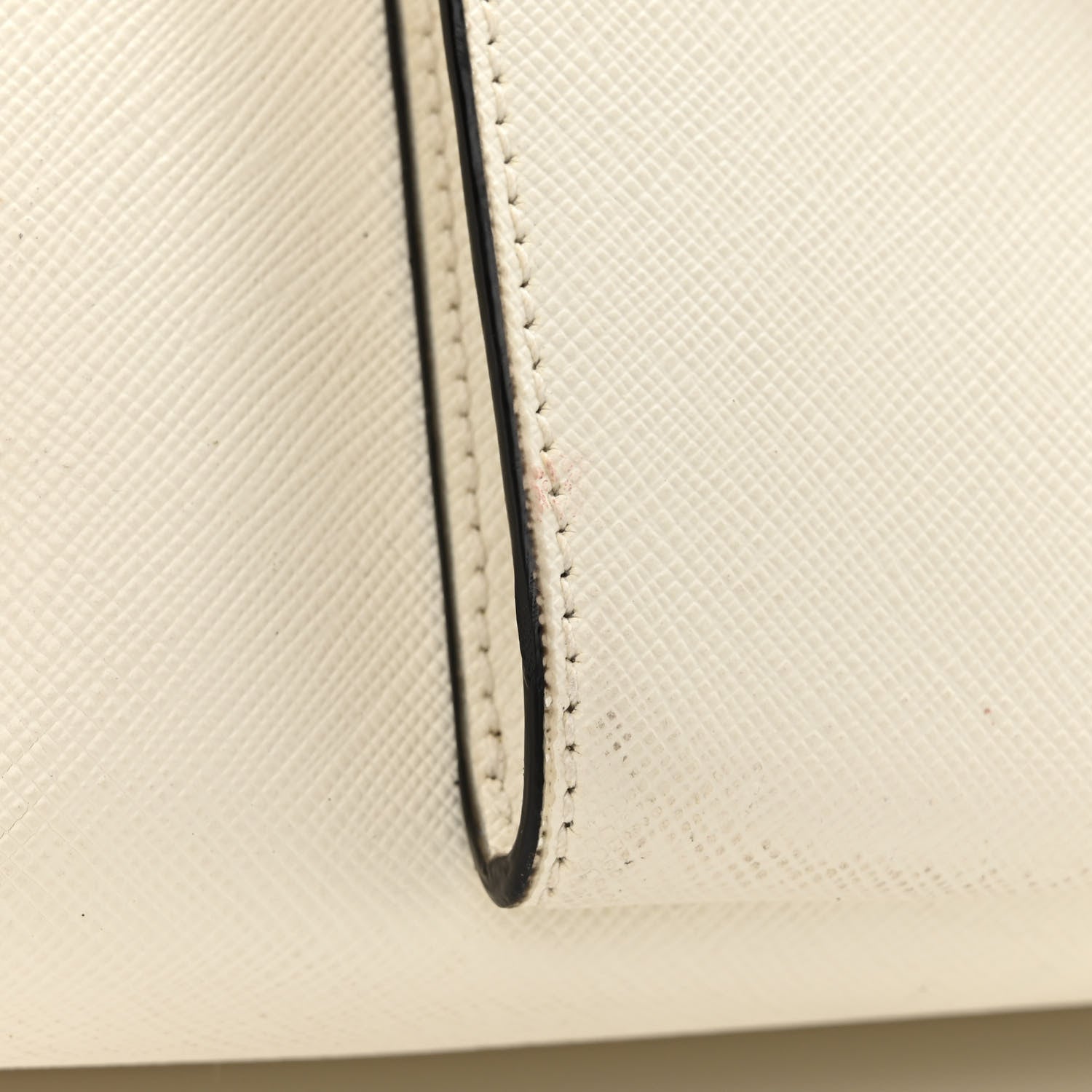 Prada Saffiano Soft Calfskin Front Pocket Zippered Tote White 13 of 20