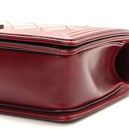 Chanel Calfskin Embossed New Medium Paris Salzburg Boy Flap Red 9 of 9