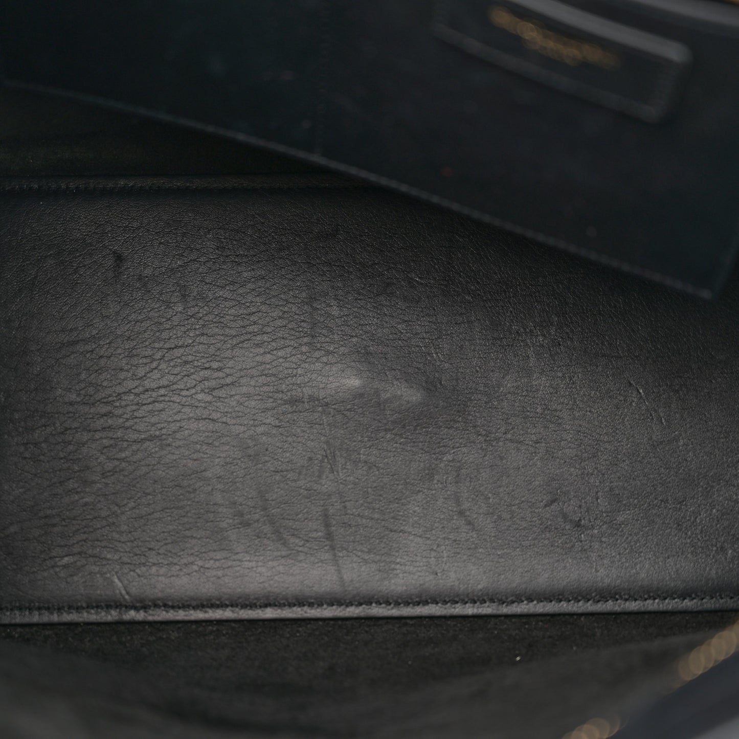 Calfskin Small Classic Y Cabas Black