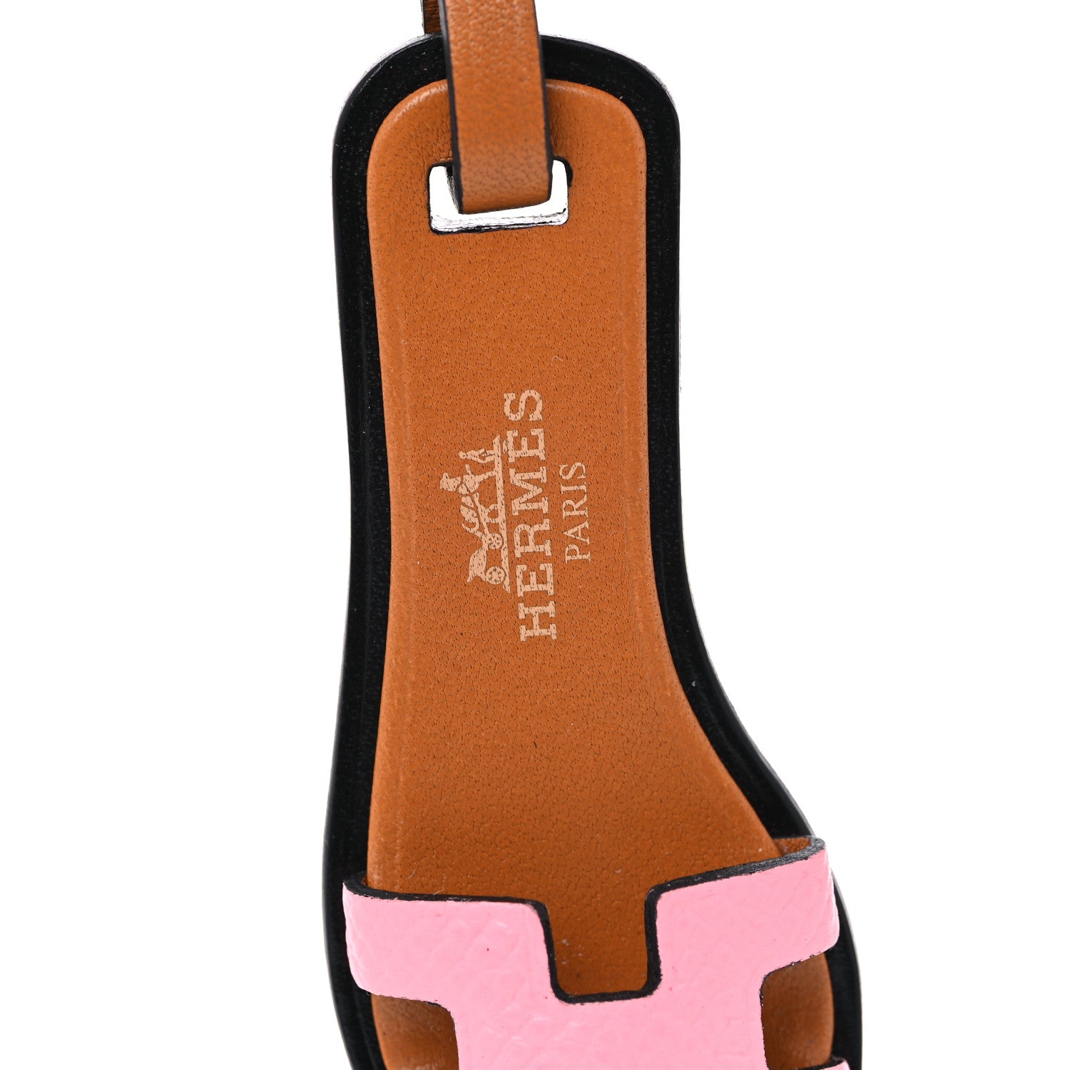 Hermes Epsom Butler Calfskin Hunter Oran Nano Bag Charm Rose Confetti Sable 3 of 5