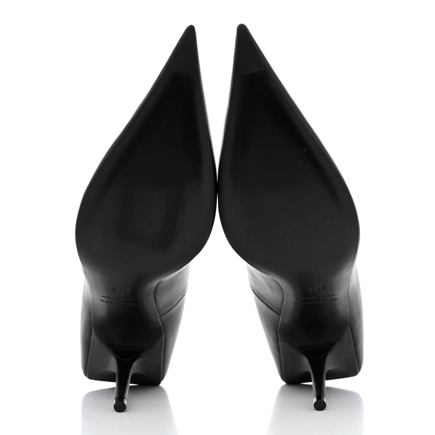Nappa Square Knife 80mm Pumps 37.5 Black