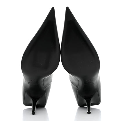 Balenciaga Nappa Square Knife 80mm Pumps 37.5 Black 5 of 8