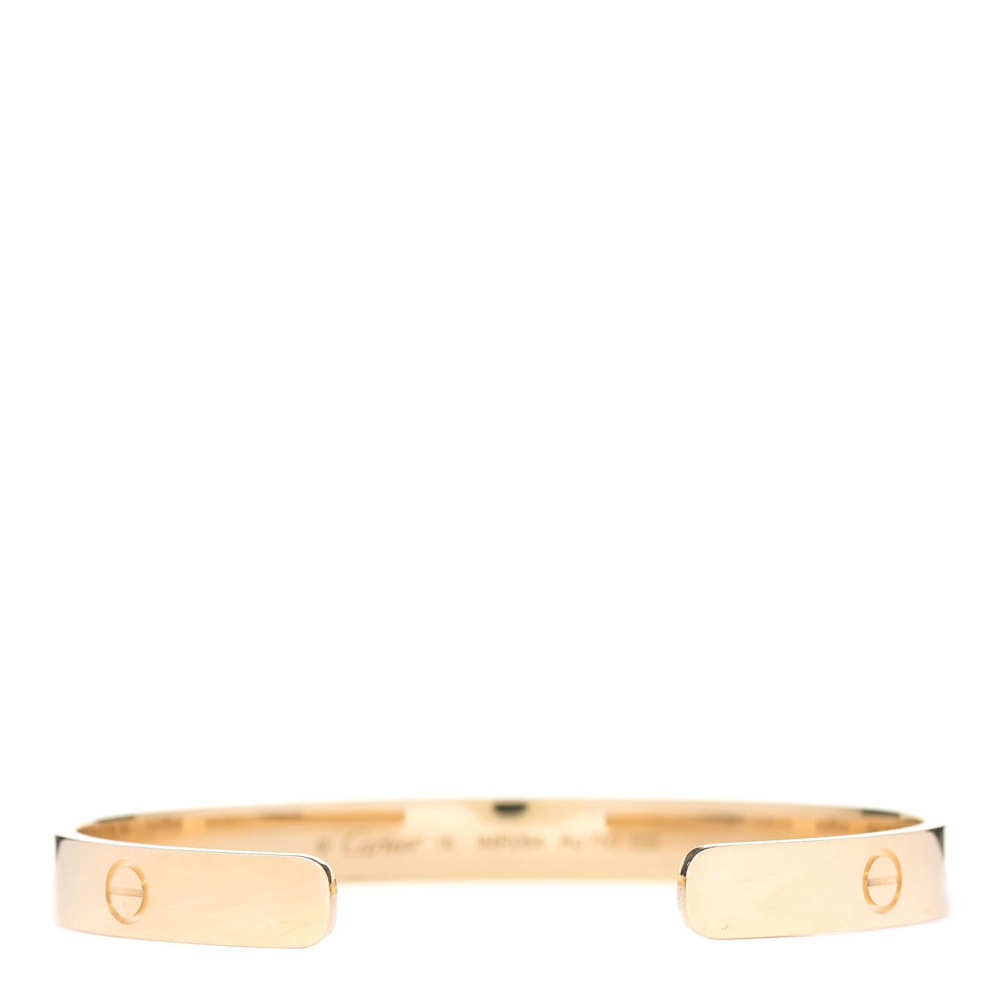 18K Yellow Gold LOVE Cuff Bracelet 18