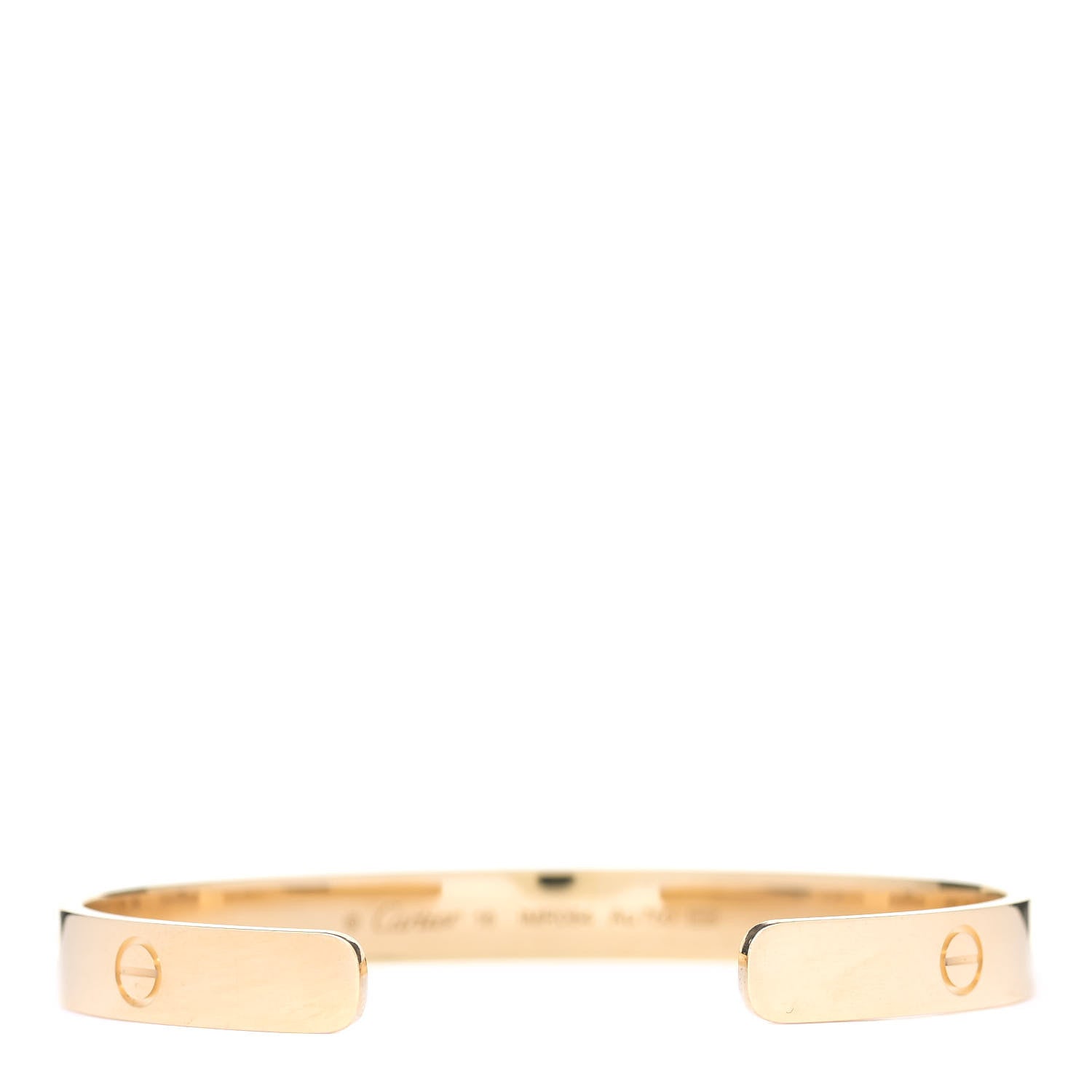 Cartier 18K Yellow Gold LOVE Cuff Bracelet 18 3 of 5