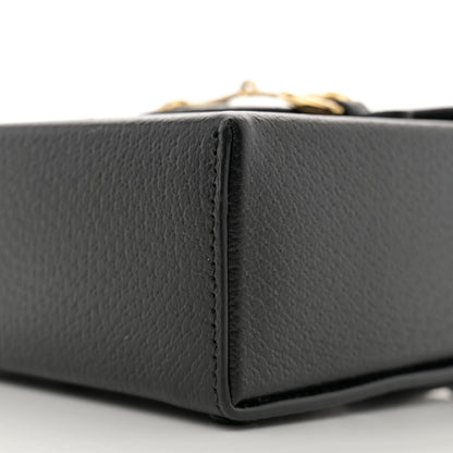 Gucci Dollar Calfskin Vertical Horsebit 1955 Crossbody Bag Black 10 of 11