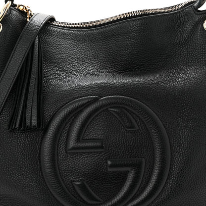 Gucci Pebbled Calfskin Large Soho Hobo Black 8 of 10
