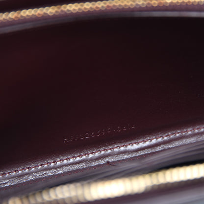 Saint Laurent Calfskin Classic Zip Around Continental Wallet Bordeaux 7 of 7