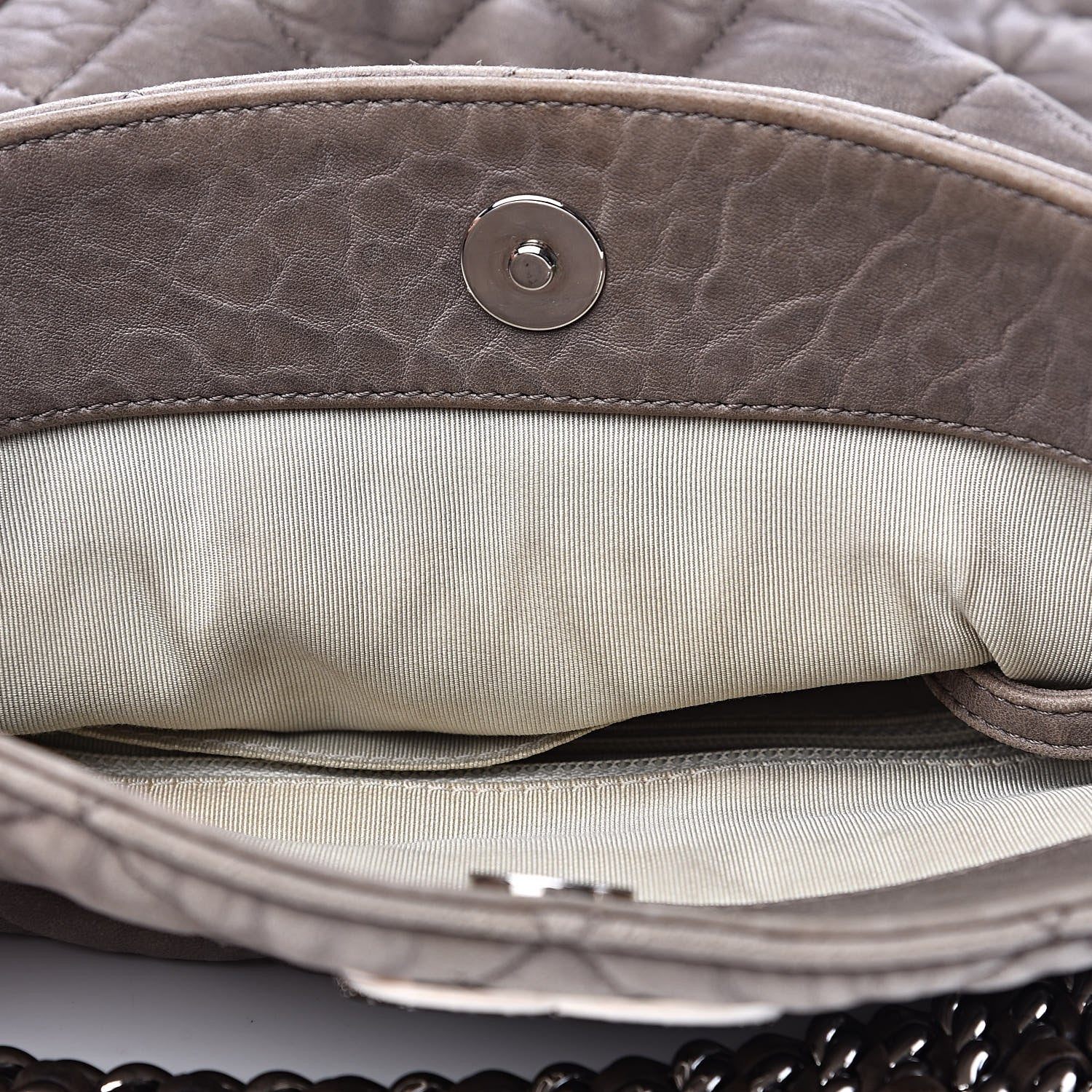 Chanel Washed Lambskin Chain Around Hobo Grey 15 of 16