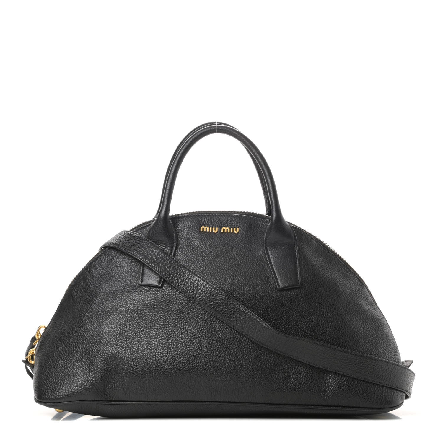 Miu Miu Goatskin Madras Bauletto Black 1 of 13