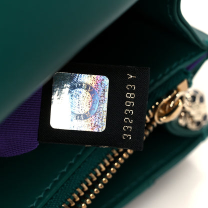 Bulgari Calfskin Serpenti Forever Shoulder Bag Emerald Green 7 of 11