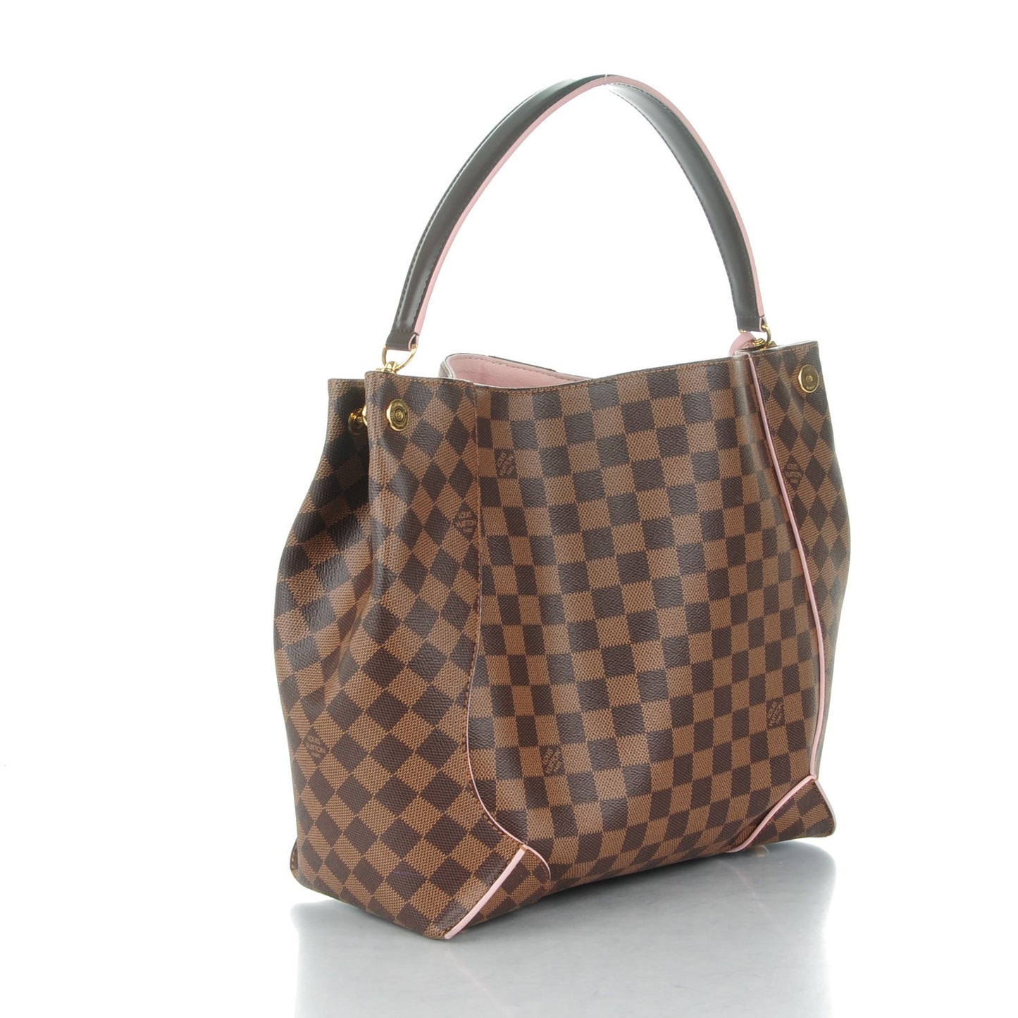Damier Ebene Caissa Hobo Rose Ballerine
