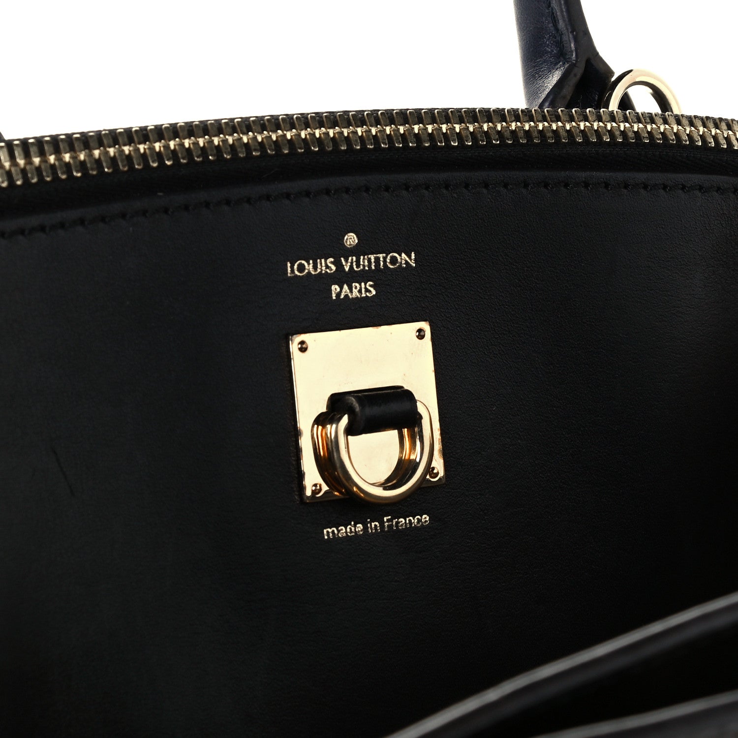Louis Vuitton Calfskin City Steamer MM Vanilla Black 6 of 10
