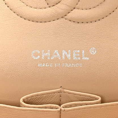 Chanel Caviar Quilted Medium Double Flap Beige 6 of 10
