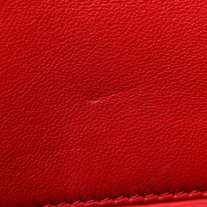 Chanel Lambskin Quilted Medium Just Mademoiselle Red 13 of 14