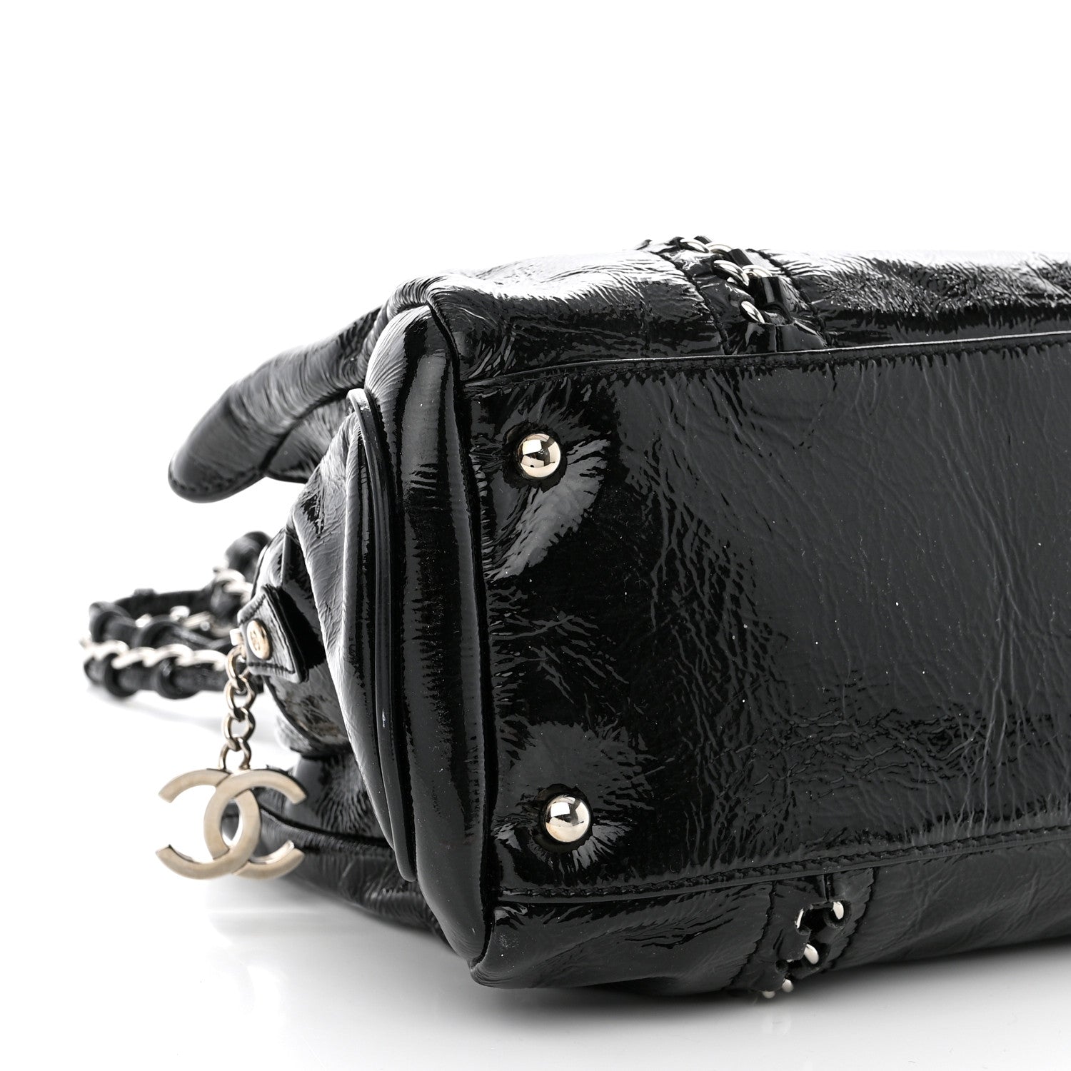 Chanel Patent Calfskin Small Luxe Ligne Tote Black 11 of 15