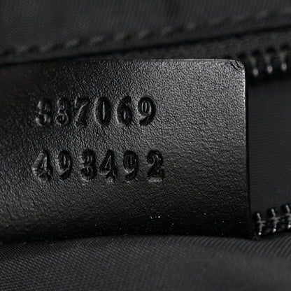 Gucci Techno Canvas Web Single Buckle Tote Black 7 of 17