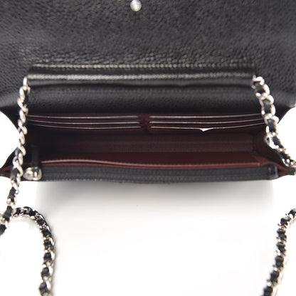 Chanel Caviar Quilted Wallet On Chain WOC Black 5 of 11