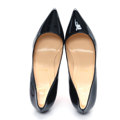 Christian Louboutin Patent Pigalle Plato 100 Pumps 37.5 Black 2 of 9